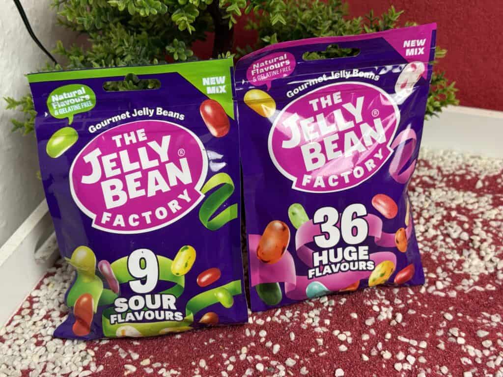Die Jelly Beans in Tüten von der Jelly Bean Factory