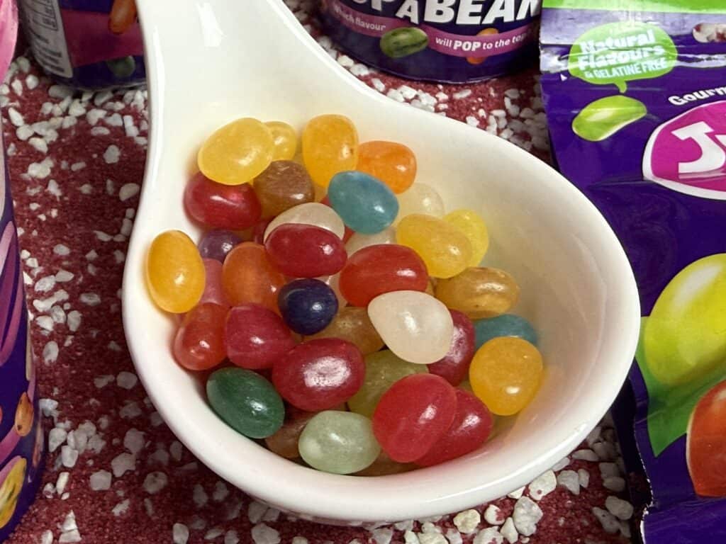 Die Jelly Beans in Nahaufnahme