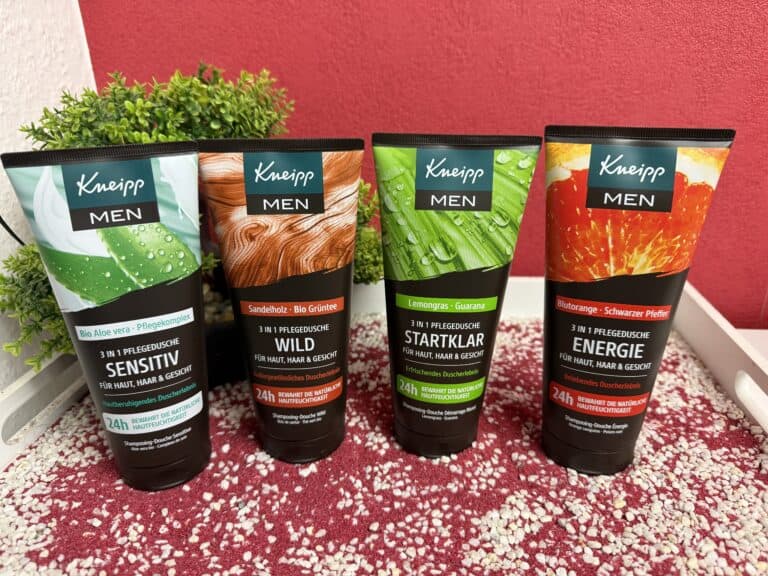Meine vier Kneipp Men Pflegeduschen